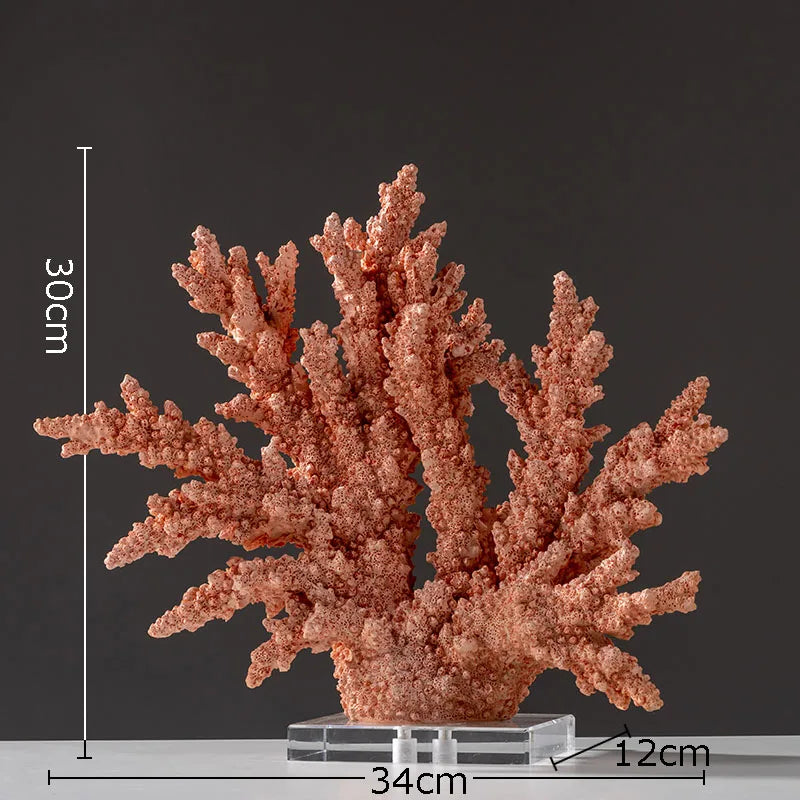 Creative Simulated Coral Resin Desk Decoration