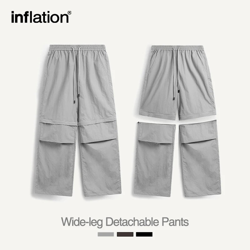 INFLATION Detachable Pants To Shorts Waterproof Nylon Trousers