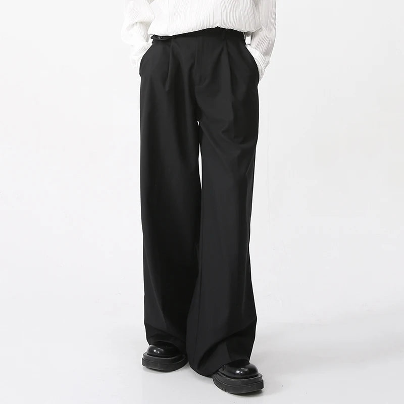 IEFB Korean Solid Color Loose Casual Pants