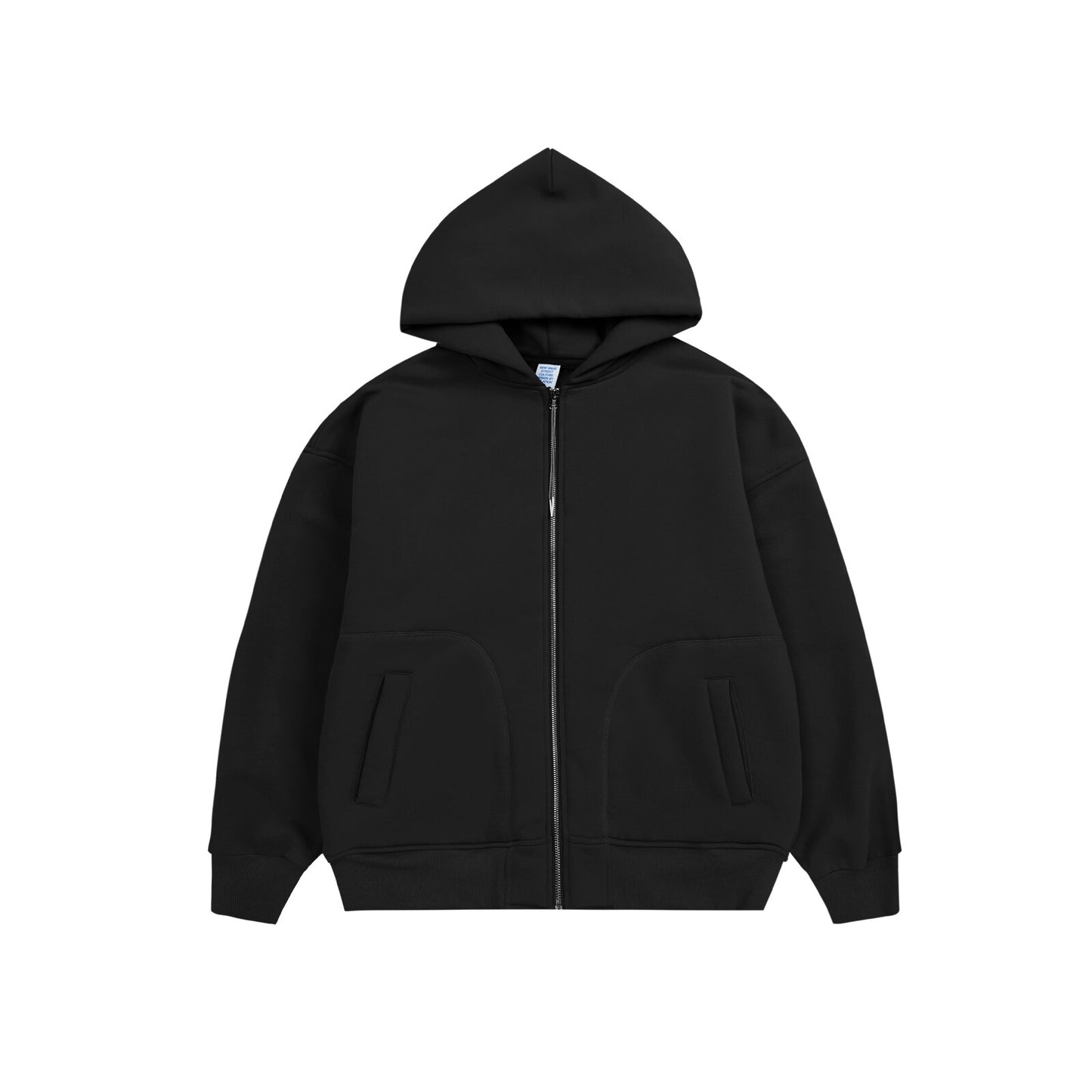 INFLATION Plain Zip Up Thick Polar Fleece Lined  Hooded Jacket