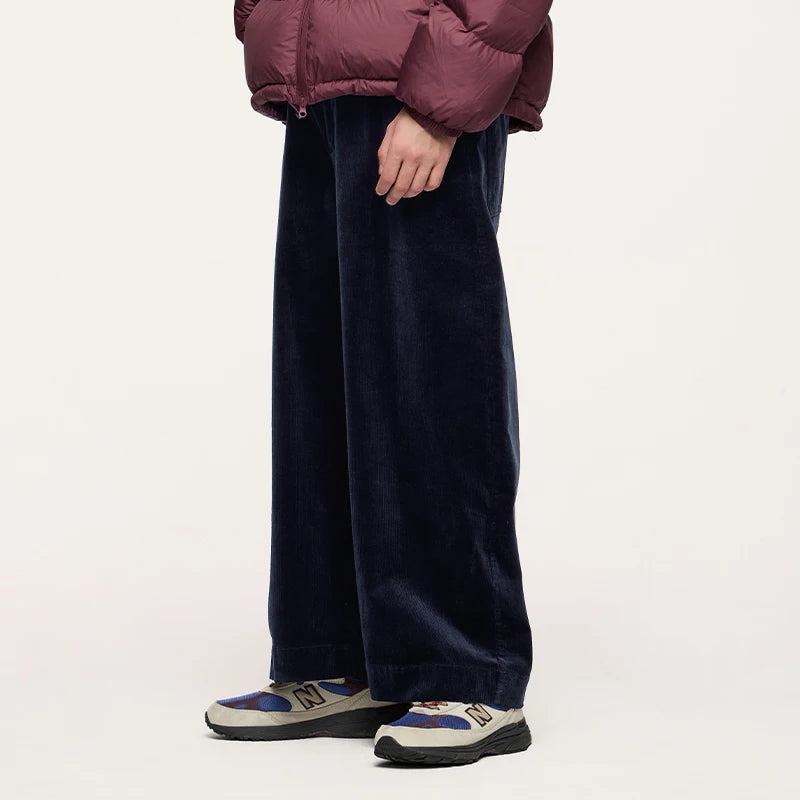 Corduroy Wide-Leg Pants Japanese Cotton Loose