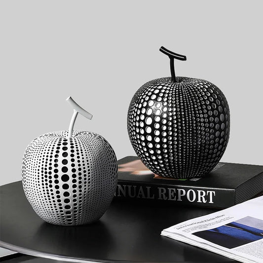 Abstract Polka Dot Apple Sculpture