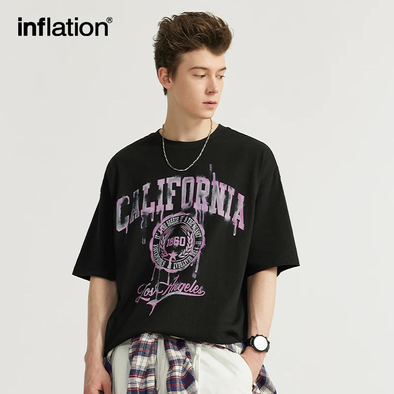 INFLATION California Letter Printed T-shirt