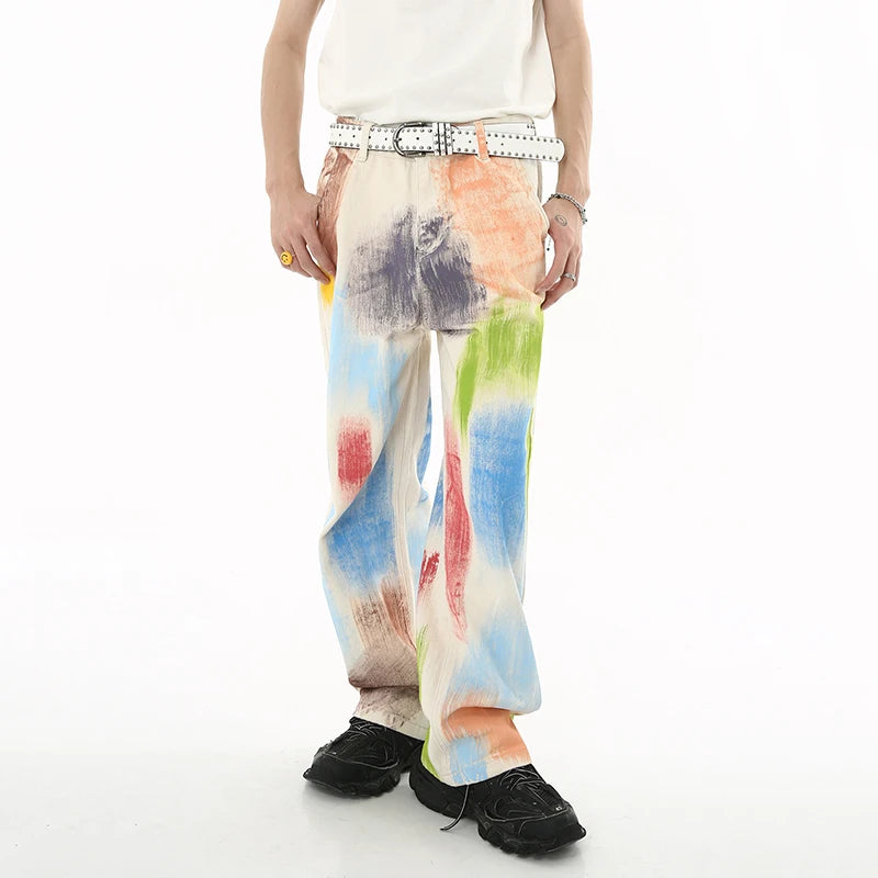 IEFB Halo Dyed Colored Baggy Jeans