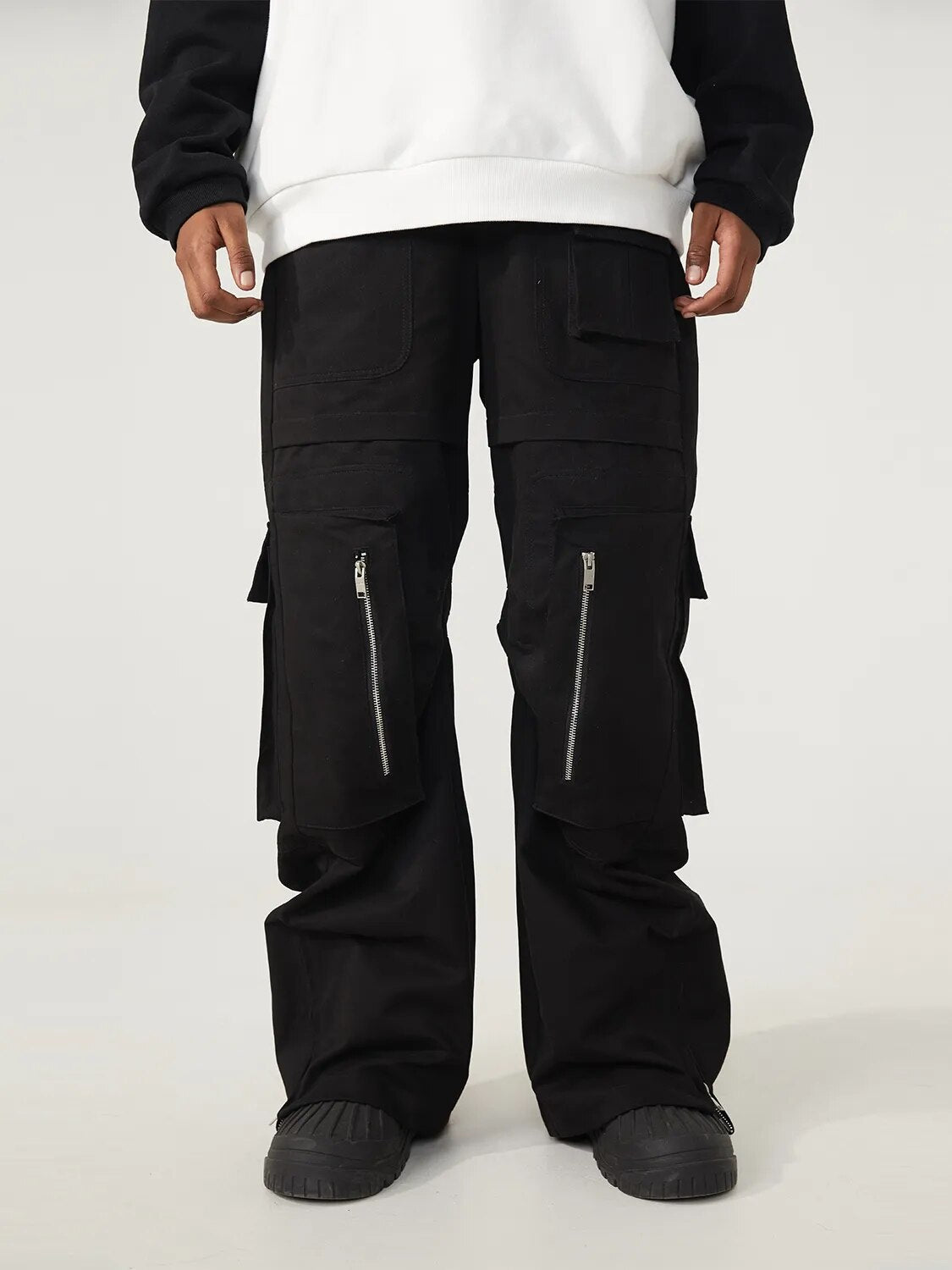 R69 multi-pocket wide-leg Cargo Pants