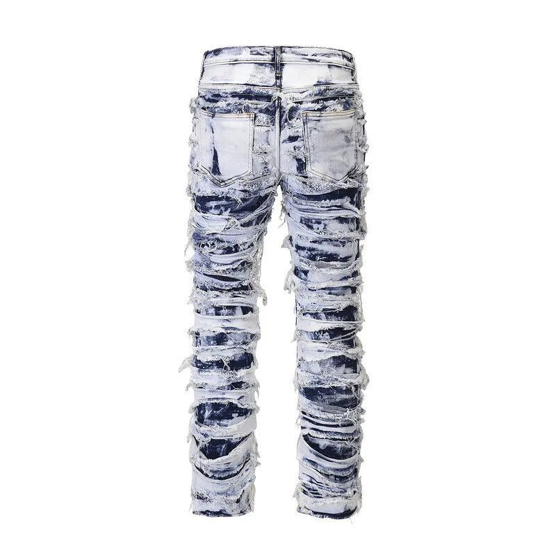 Destroy distressed ripped skinny jeans