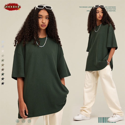 ZODF Breathable Waffle Oversized Short Sleeve T-Shirt