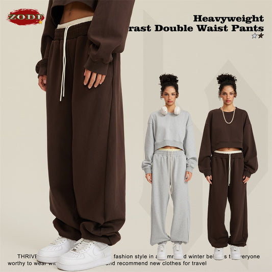 ZODF Double Waist Band Heavy Weight 440gsm Sweatpants