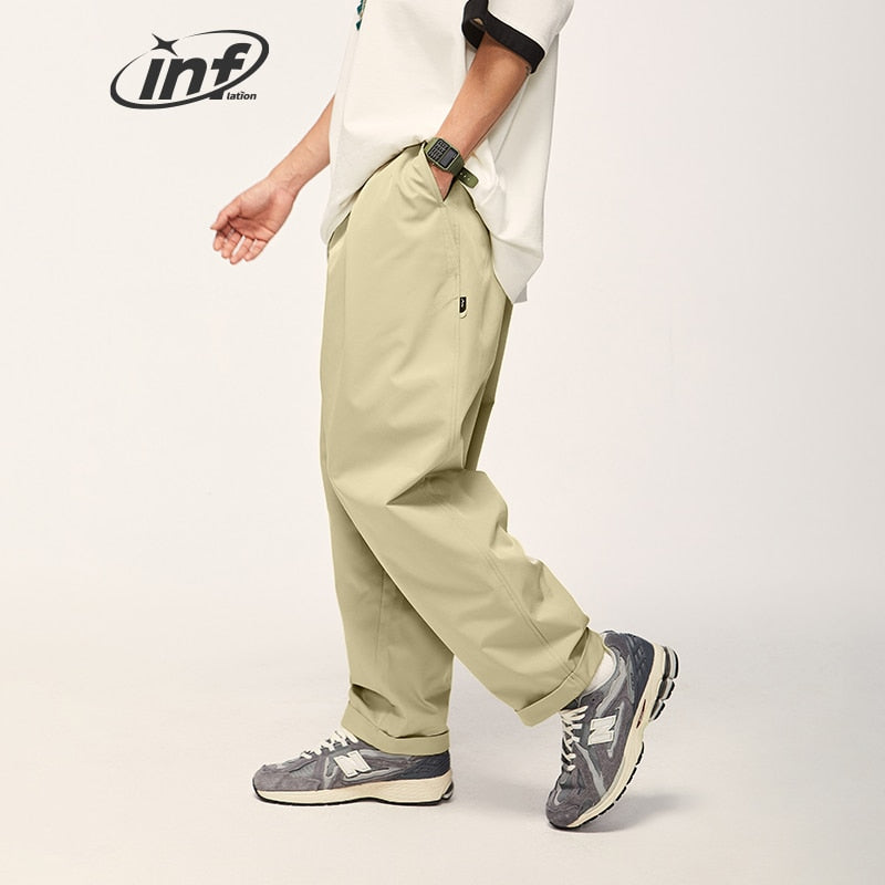 INFLATION Wide Leg Loose Fit Casual Baggy Trousers